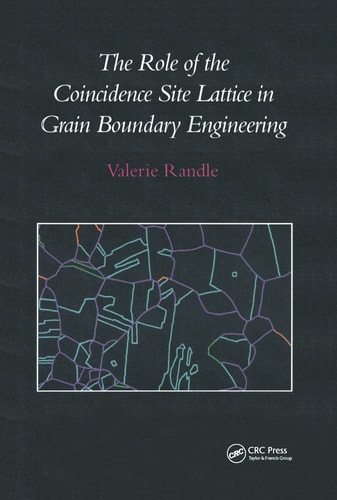Role of the coincidence site lattice in grain boundary engineering, The