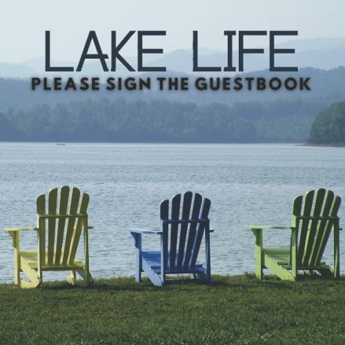 Guestbook-Welcome to the Lake House: Visitor Book for your Vacation Home Rental. Share your visitor's memories! 8.25x8.25" with a Beautiful Lake Scene.