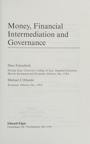 Money, Financial Intermediation and Governance