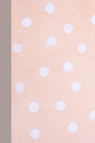 Notebook | Lined Paperback Journal | 6 x 9 Inches | 120 Pages | Peach Polka Dots