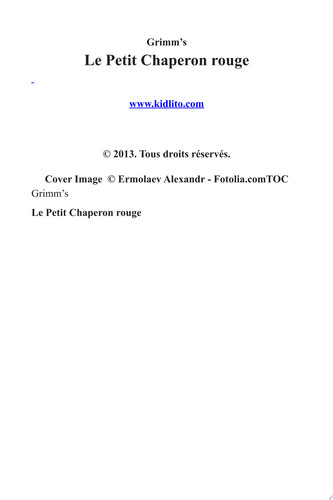Cover of Petit Chaperon Rouge en Français D'aujourd'hui (Translated)