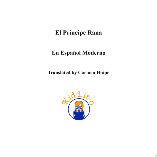 Cover of Príncipe Rana en Español Moderno (Translated)