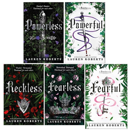 The Powerless Trilogy 5 Books Collection Set By Lauren Roberts (Fearful, Fearless, Powerless, Powerful, Reckless)