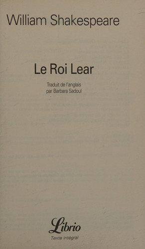 Le roi Lear