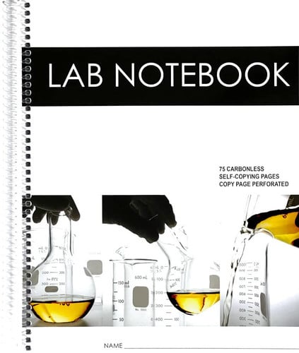 Lab Notebook 75 Carbonless Pages Spiral Bound (CopyPage Perforated)
