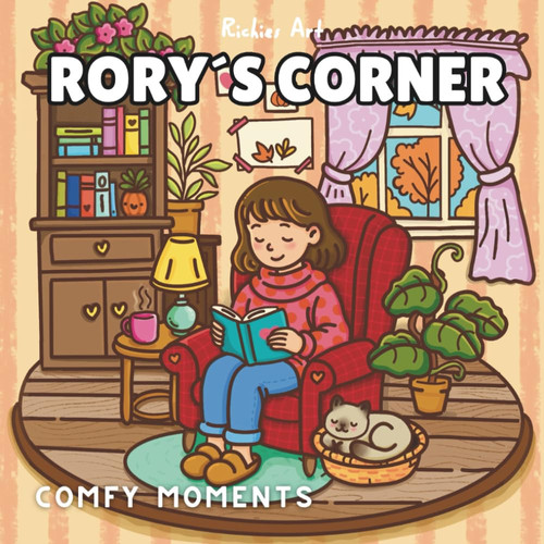 RORY'S CORNER: Un libro de colorear otoñal con escenas acogedoras, café, té, pumpkin spice, hojas secas y momentos cozy para relajarse y aliviar el estrés (CUTE COLORING BOOK)