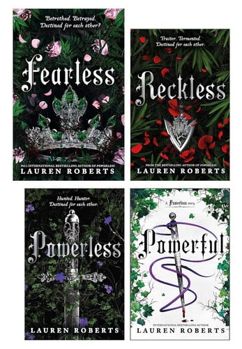 The Powerless Trilogy 4 Books Collection Set By Lauren Roberts (Fearless, Powerless, Powerful & Reckless)