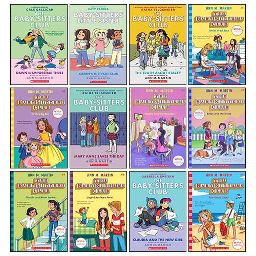 The Baby-sitters Club Graphic Novel Collection (1-11) Books Set By Ann M. Martin (Kristy's Great Idea, Truth About Stacey,Mary Anne Saves The Day,Claudia And Mean Janine,Dawn And The Impossible & More)