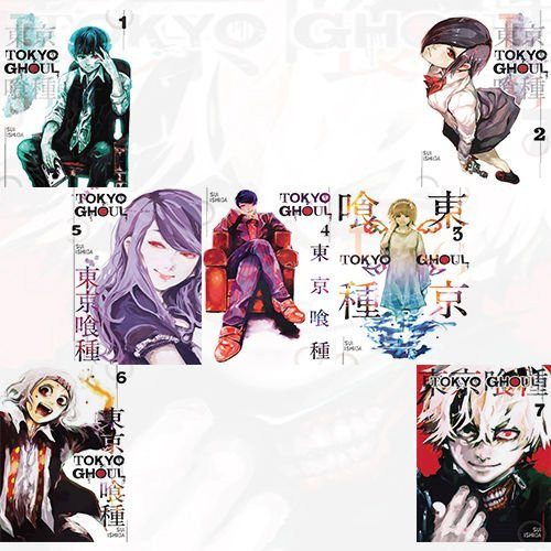 Tokyo Ghoul Vol 1 to 7 Series Sui Ishida Collection 7 Books Bundle