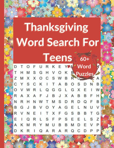 Thanksgiving Word Search Puzzle Book For Teens: Thanksgiving word search puzzle book for teenagers | Large Print with Answers