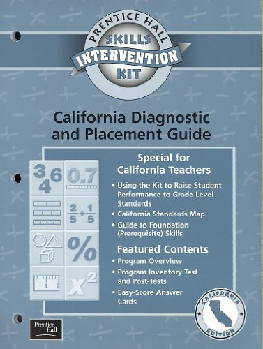 Cover of Prentice Hall Skills Intervention - Diagnostic and Placement Guide, California Edition