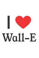 I Love Wall-E Wall-E Designer Notebook