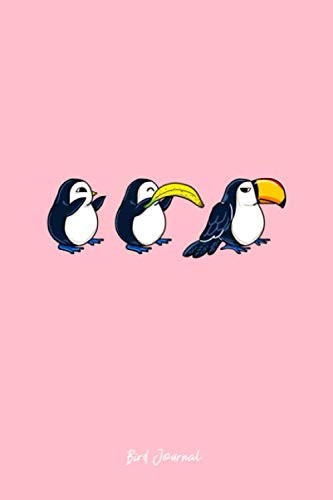Bird Journal: Lined Journal - Bird Banana Toucan Funny Animal Puns Joke Humor Memes Gift - Pink Ruled Diary, Prayer, Gratitude, Writing, Travel, Notebook For Men Women - 6x9 120 pages