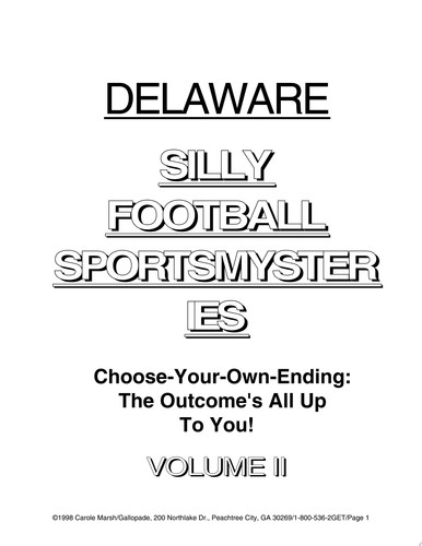 Cover of Delaware Silly Football Sportsmysteries (Delaware Books : Vol II)