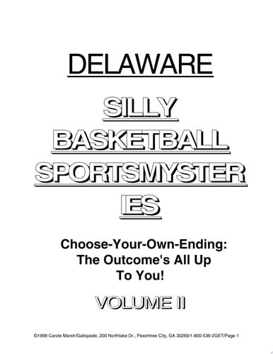 Cover of Delaware Silly Basketball Sportsmysteries (Delaware Books : Vol II)
