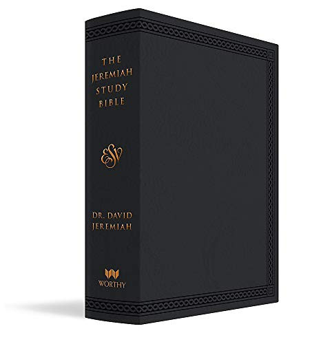 The Jeremiah Study Bible, ESV, Black LeatherLuxe What It Says. What It Means. What It Means for You.