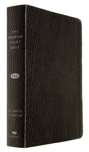The Jeremiah Study Bible, NKJV: Black LeatherLuxe® w/thumb index What It Says. What It Means. What It Means For You.