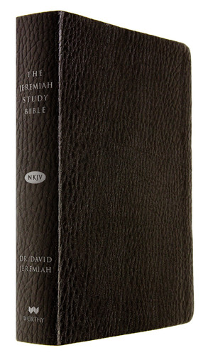 The Jeremiah Study Bible, NKJV: Black LeatherLuxe® What It Says. What It Means. What It Means For You.