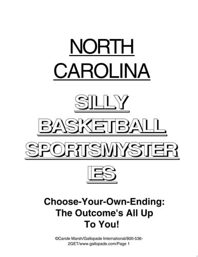 Cover of North Carolina Basketball SportsMysteries, Vol. II (Carole Marsh North Carolina Books)