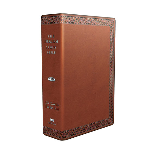 The Jeremiah Study Bible, NKJV: (Brown w/ burnished edges) LeatherLuxe® What It Says. What It Means. What It Means for You.