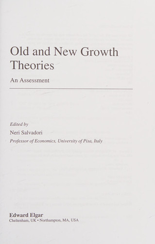 Old and New Growth Theories An Assessment