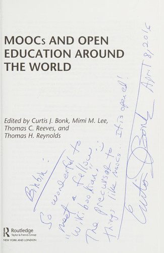 MOOCs and Open Education Around the World - Book by Curtis J. Bonk