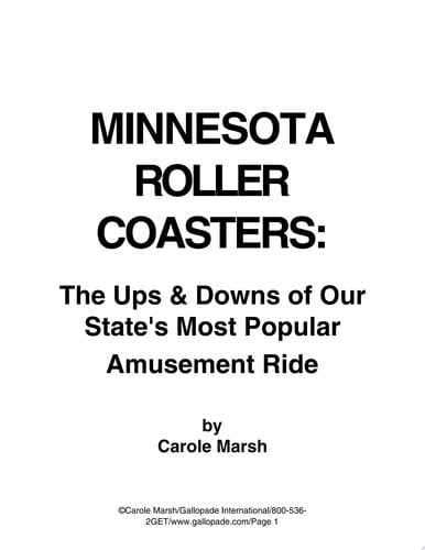 Cover of Minnesota Roller Coasters