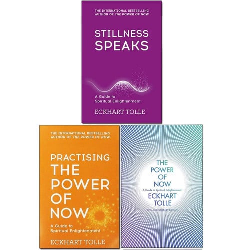 Eckhart Tolle The Power of Now Collection 3 Books Set, (The Power of Now: A Guide to Spiritual Enlightenment, Practising the Power of Now and Stillness Speaks: Whispers of Now)