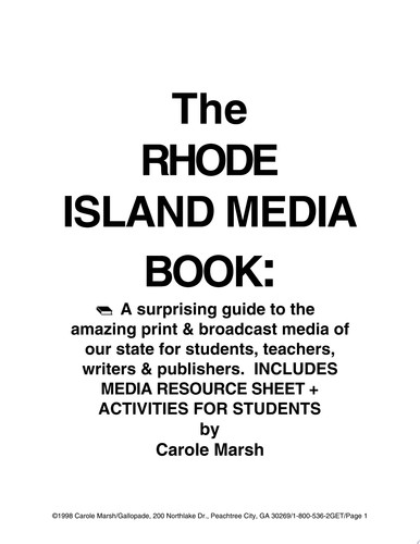 Cover of My First Book About Rhode Island! (Carole Marsh Rhode Island Books)