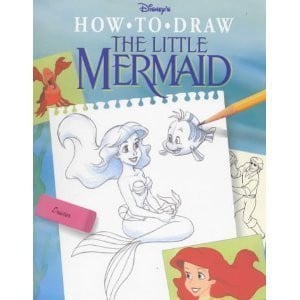 Cover of Disney's how to draw The little mermaid