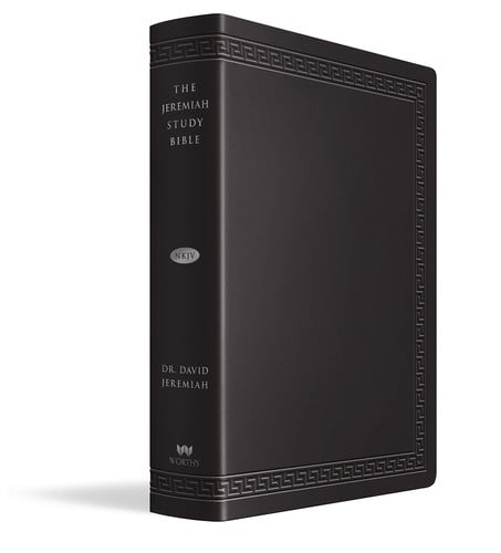 The Jeremiah Study Bible Large Print Edition LeatherLuxe® w/thumb index What It Says. What It Means. What It Means for You.