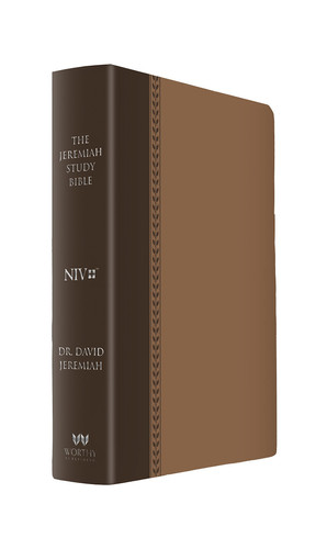 The Jeremiah Study Bible, NIV: (Brown w/ burnished edges) Leatherluxe® w/Thumb Index What It Says. What It Means. What It Means for You.89.99