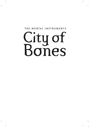 City of Bones TV Tie-in