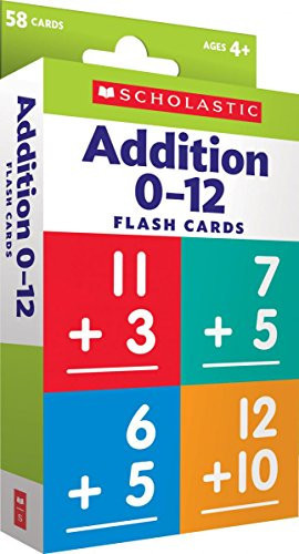 Addition 0-12 Flash Cards