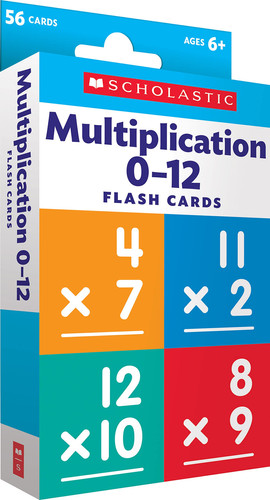 Multiplication 0-12 Flash Cards
