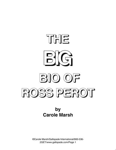 Cover of The Big Bio of Ross Perot