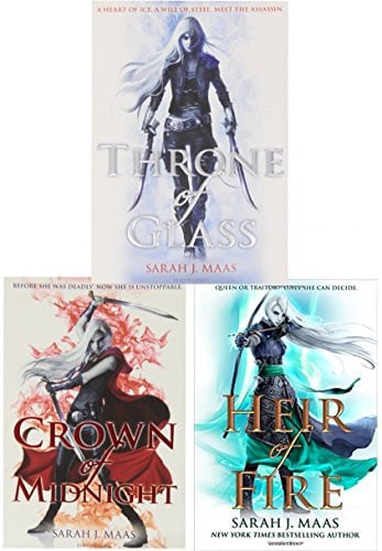 Sarah J Mass Throne Of Glass Series Collection 3 Books Set Pack