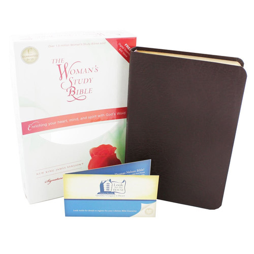 NKJV, The Woman's Study Bible, Bonded Leather, Burgundy