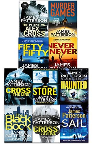 James Patterson Various Series Collection 10 Books Set Pack Cross, Sail, Fifty Fifty, Cross Justice, Murder Games