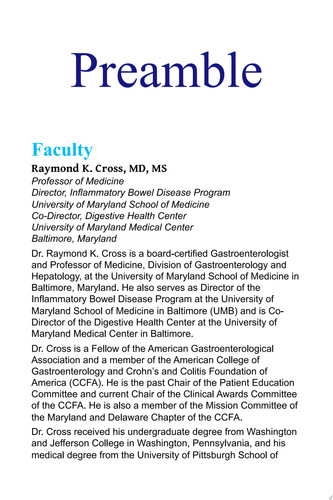 The Changing Landscape of IBD Emerging Concepts in Patient Management