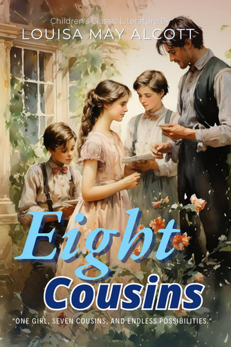 Eight Cousins By Louisa May Alcott (Illustrated & Annotated): A delightful tale of family bonds and unconventional upbringing in Victorian-era New England.