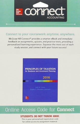 Connect Access Card for Principles of Taxation for Business and Investment Planning 2016 Edition
