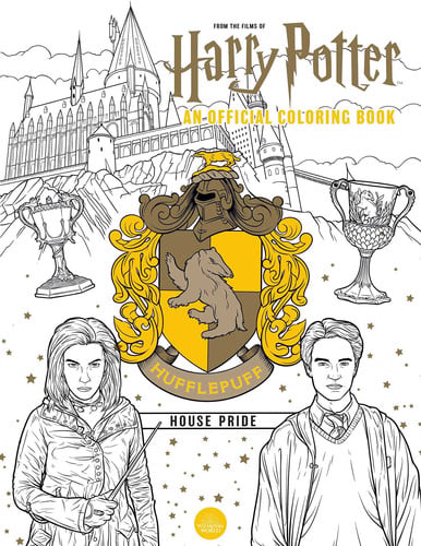 Harry Potter: Hufflepuff House Pride: The Official Coloring Book (Gifts Books for Harry Potter Fans, Adult Coloring Books)