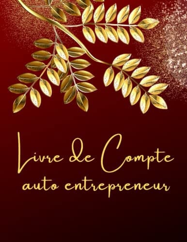 Livre de Compte Auto Entrepreneur Registre Recettes Achats Auto-Entrepreneur, Conforme Aux Obligations Comptables, Format A4