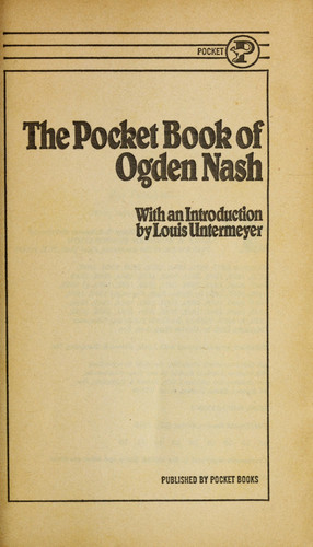 The Pocket Book of Ogden Nash