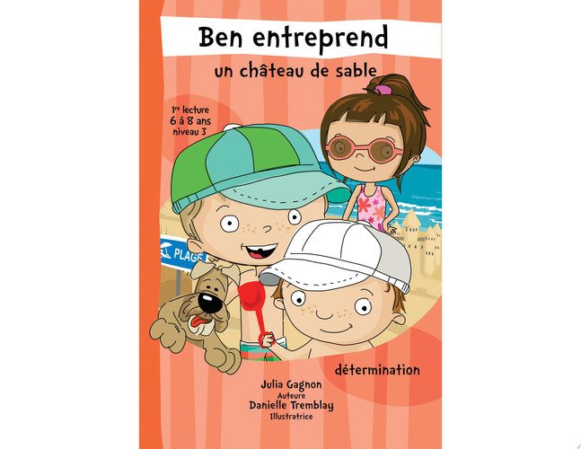 Ben entreprend un château de sable Détermination