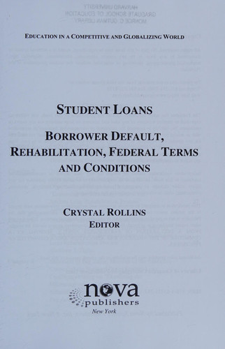 Student Loans Borrower Default, Rehabilitation, Federal Terms and Conditions