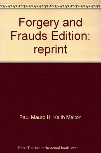 Cover of Forgery and Frauds (Detective Academy)