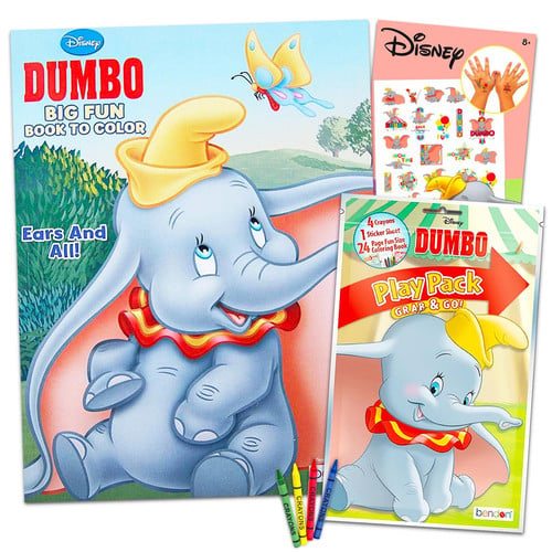 Cover of Disney Dumbo Coloring Book Imagine Ink Set - No Mess Magic Ink Dumbo Activity Book with Dumbo Stickers and Temporary Tattoos
