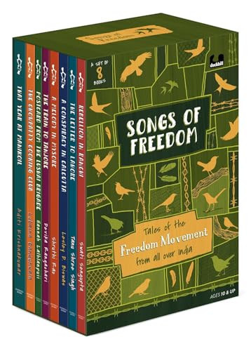Songs of Freedom: Tales of the Freedom Movement from All Over India Boxset with 8 Books by Bestselling Authors | Ages 10+